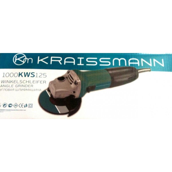 Угловая шлифмашина (Болгарка) KRAISSMANN 1000-KWS-125