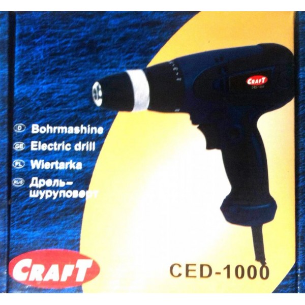 Шуруповерт сетевой Craft CED-1000