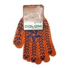 Рукавички Doloni 564 (помаранчеві, з візерунком зірки)