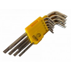 Набір Г-подібних подовжених ключів Сталь TORX 9 одиниць (48106)